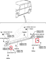 Rexka 20 piece Toyota splash shield bolts — view 9