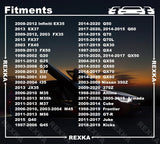Rexka 40 piece Nissan splash shield rivets — view 4