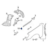Rexka 40 piece Nissan splash shield rivets — view 7