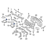 Rexka 40 piece Nissan splash shield rivets — view 8