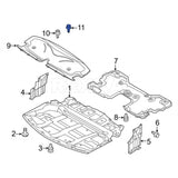 Rexka 40 piece Nissan splash shield rivets — view 9