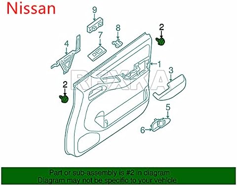 Rexka 30 piece Nissan door trim clips — view 3