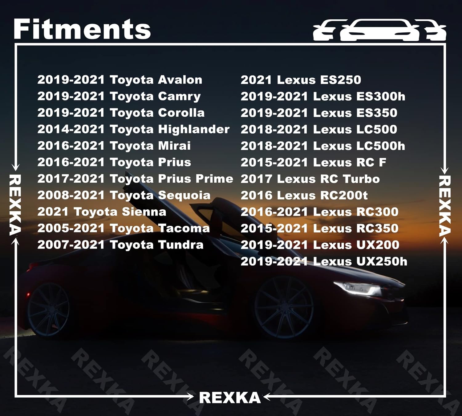 Rexka 30 piece Toyota fender liner grommets — view 4