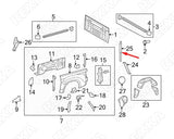 Rexka 30 piece Toyota fender liner grommets — view 9