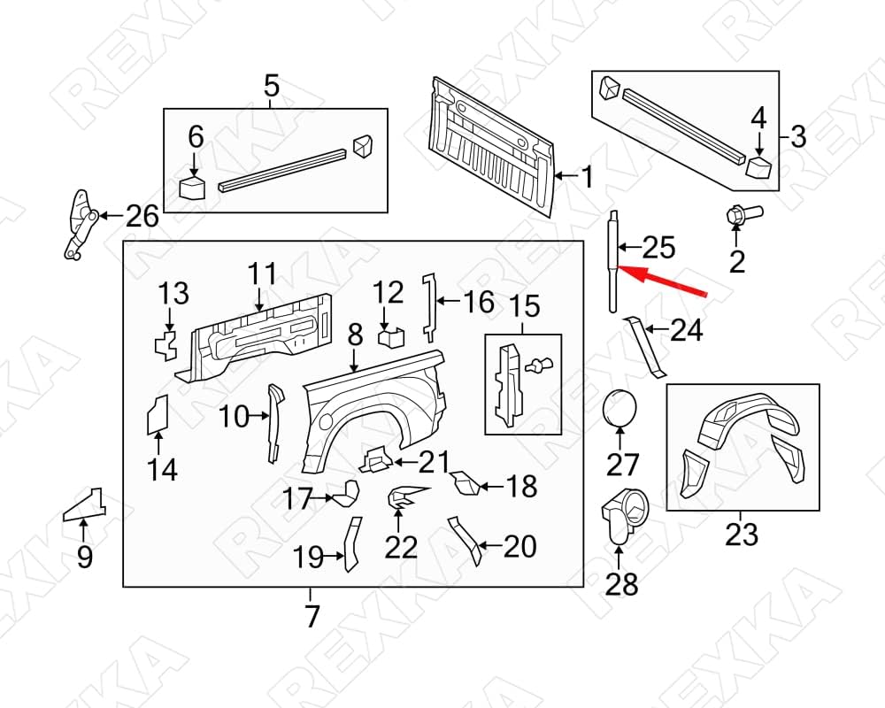 Rexka 30 piece Toyota fender liner grommets — view 9
