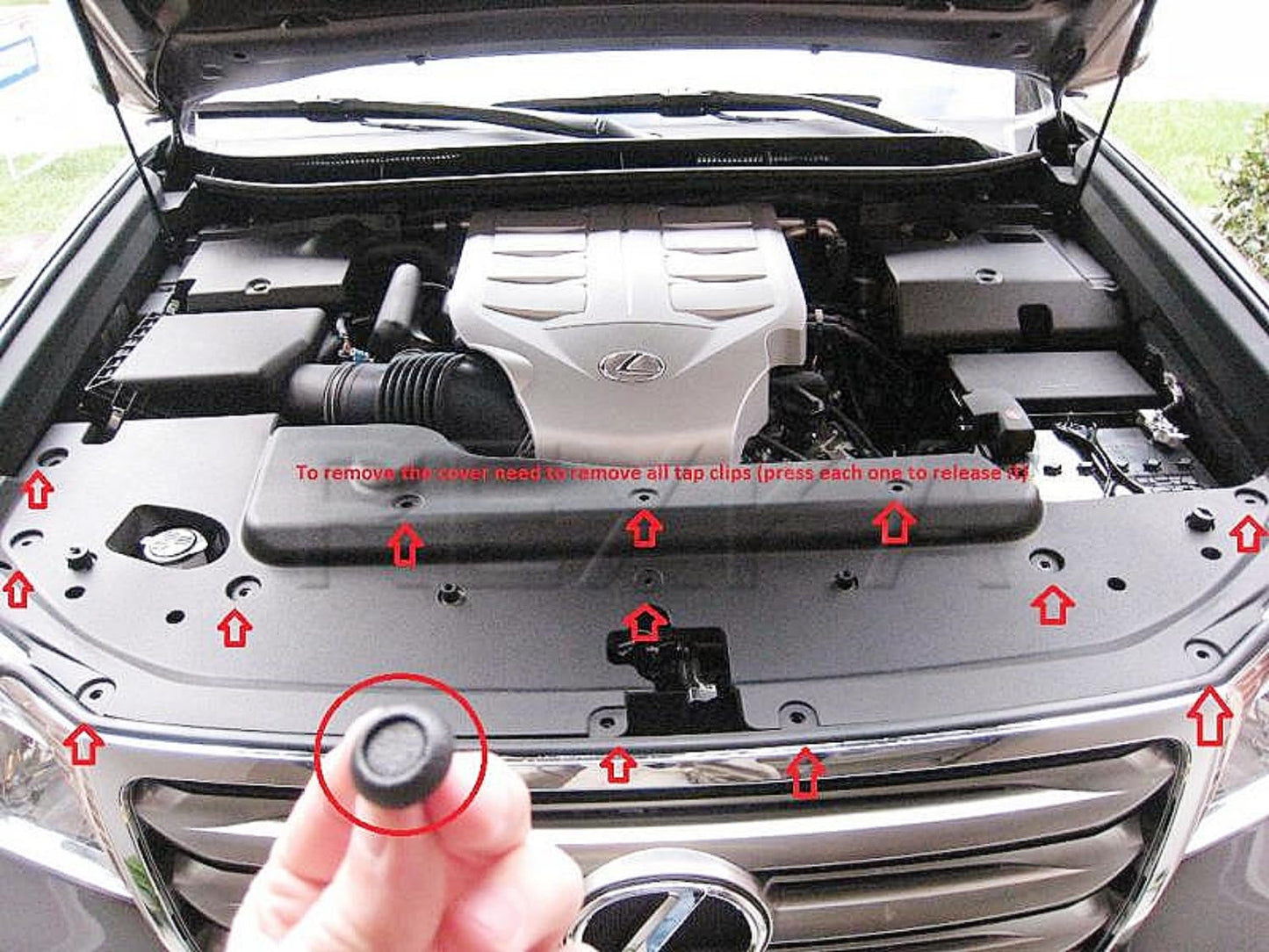 Rexka 30 piece Toyota engine cover clips — view 5