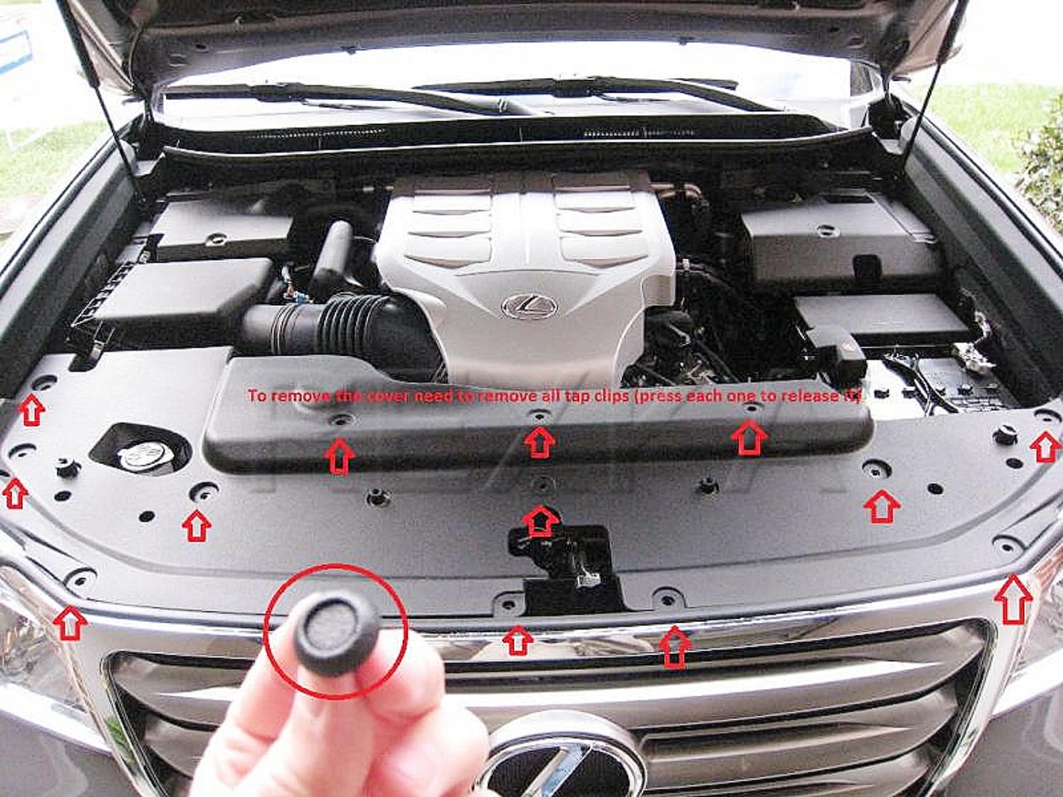 Rexka 30 piece Toyota engine cover clips — view 5