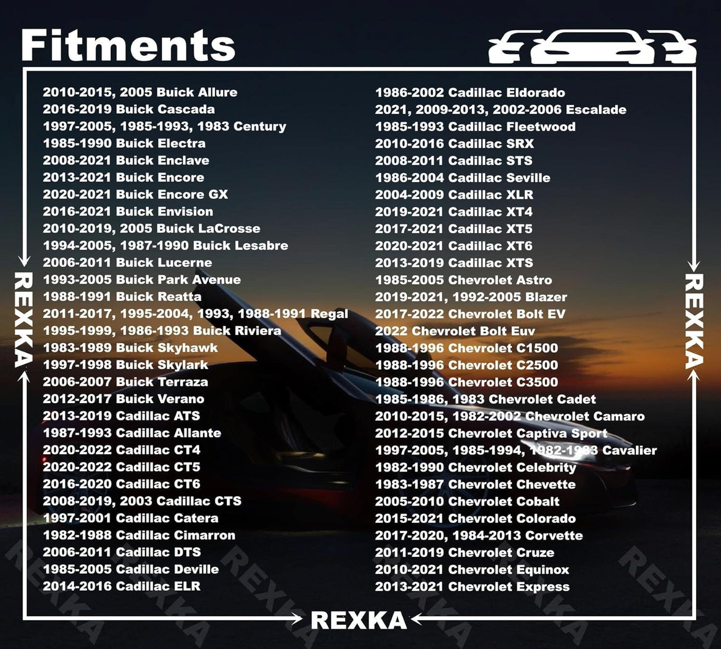 Rexka 30 piece GM Ford cowl grille clips — view 5