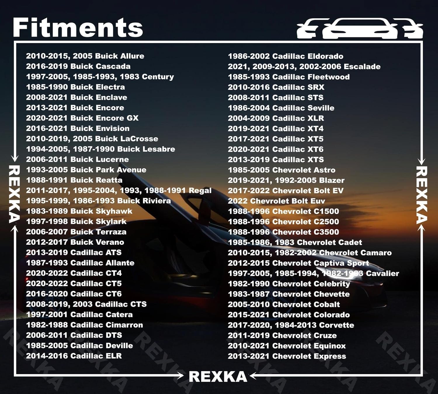 Rexka 30 piece GM Ford cowl grille clips — view 5