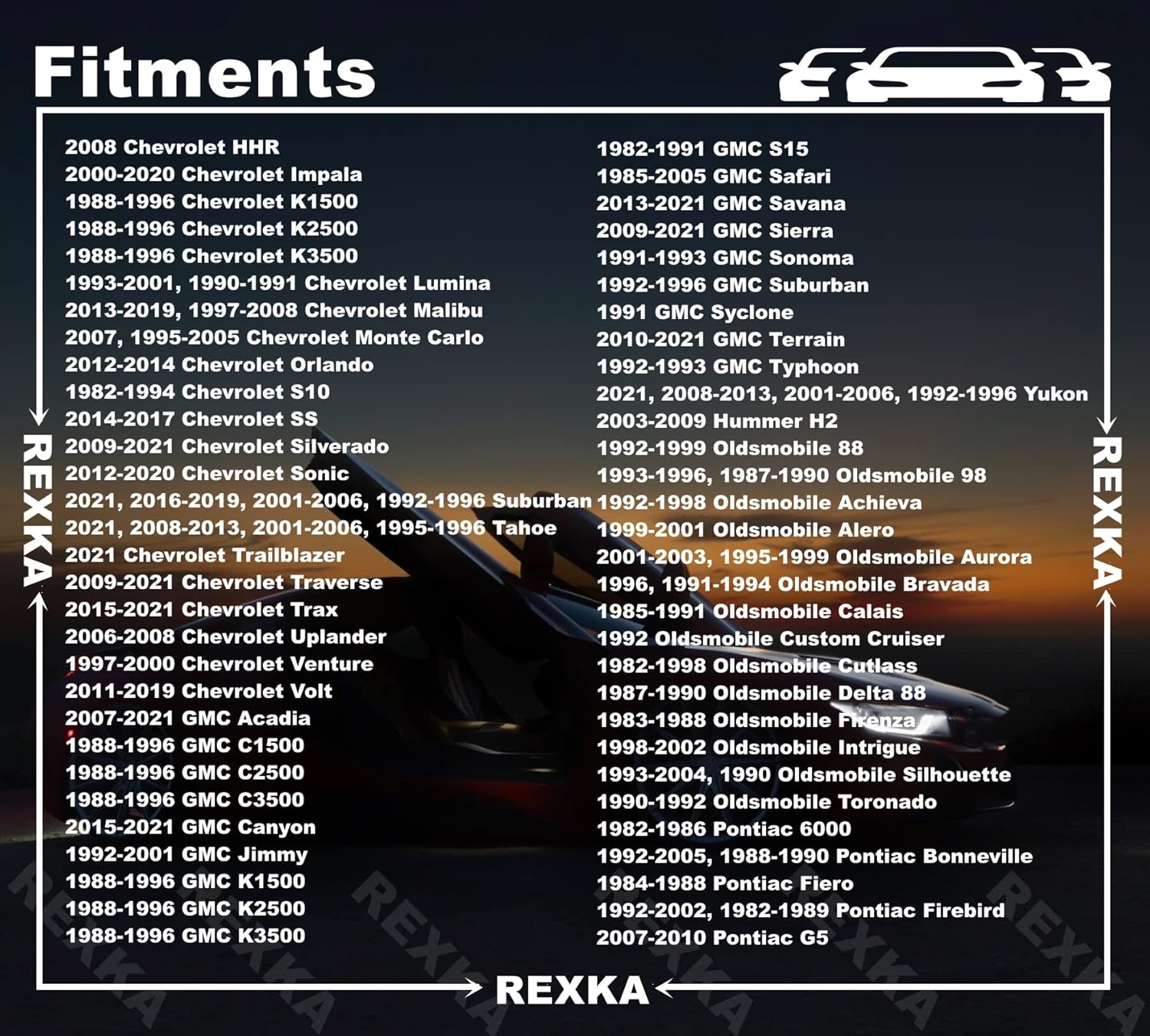 Rexka 30 piece GM Ford cowl grille clips — view 6