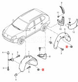 Rexka 30 piece Audi VW splash shield nuts — view 6