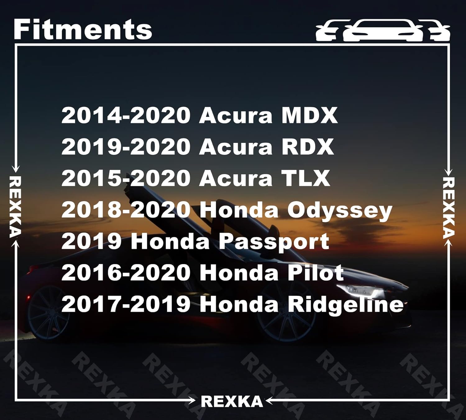 Rexka 30 piece Honda engine cover clip kit — view 4
