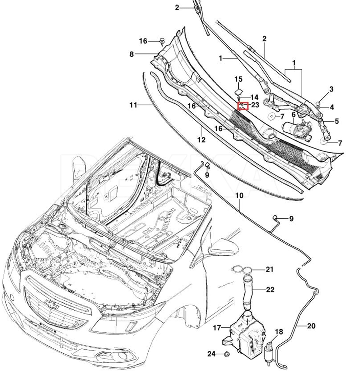Rexka 30 piece GM fender liner U nuts — view 8