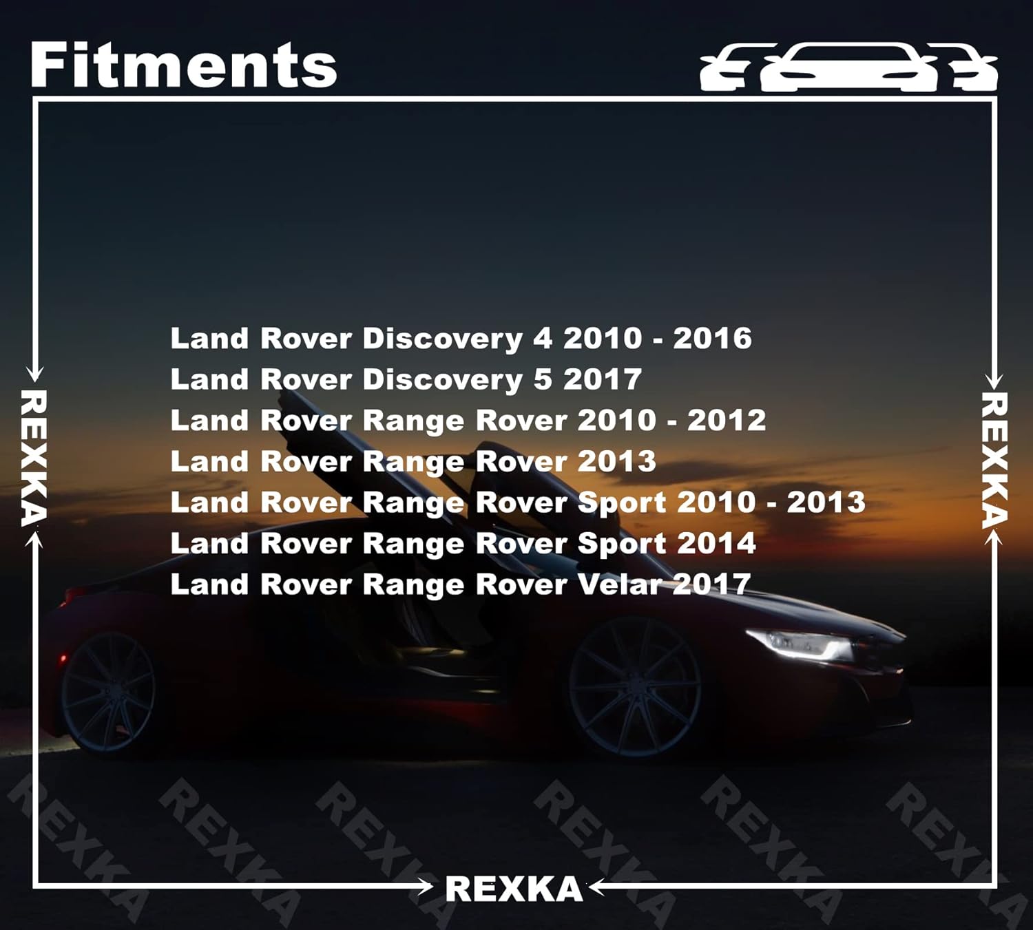 Rexka 10 piece Land Rover bumper clips — view 4