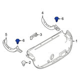 Rexka 20 piece Mazda quarter trim clips — view 7