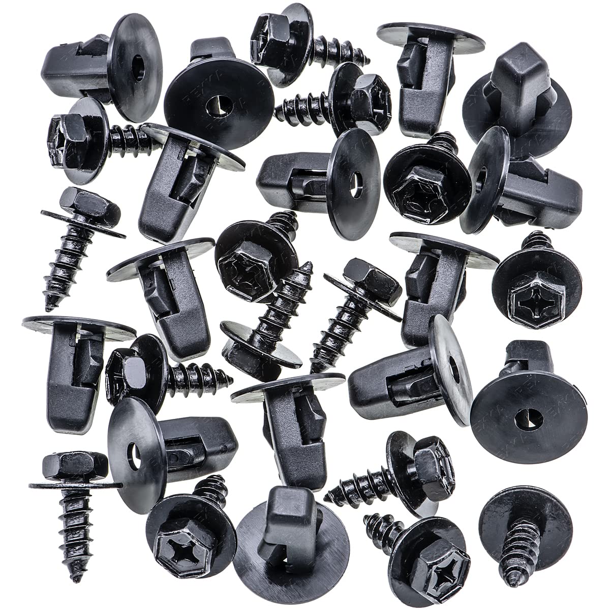 Rexka 15 set Toyota fender liner screw kit — view 3