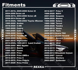 Rexka 20 piece Toyota weatherstrip clips — view 5