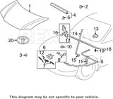 Rexka 20 piece Toyota weatherstrip clips — view 7