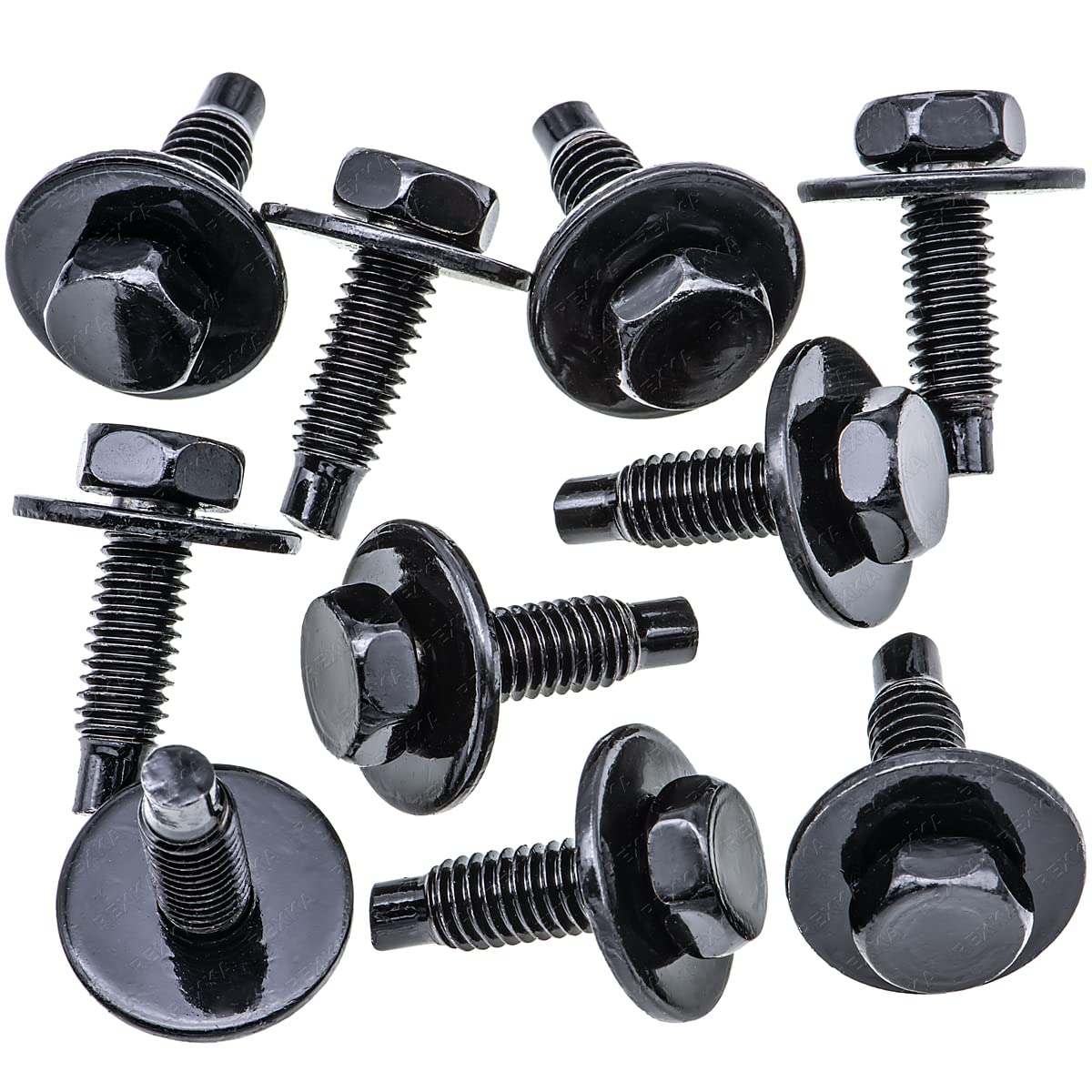 Rexka 10 piece Nissan hex head bolts — view 2