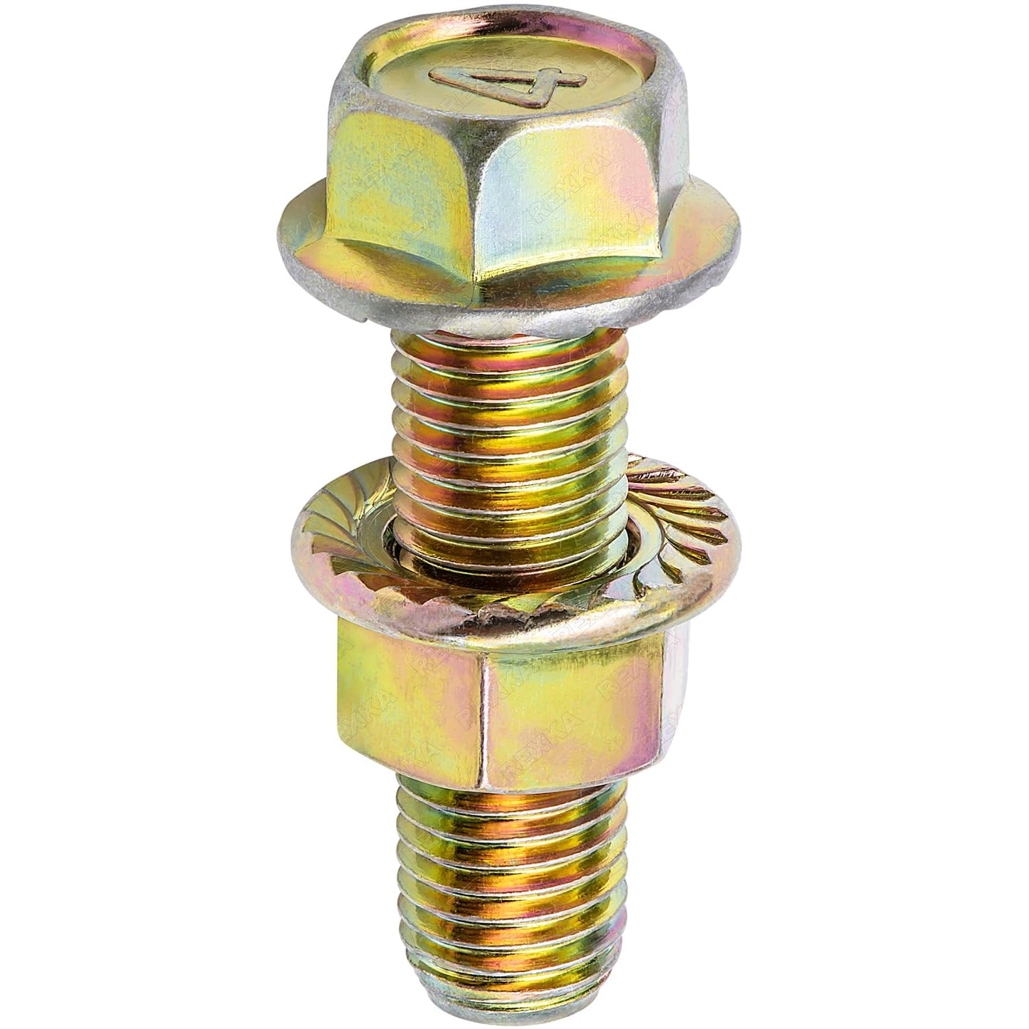 Rexka 5 set exhaust flange nuts and bolts — view 2