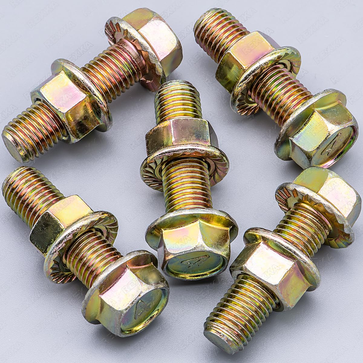 Rexka 5 set exhaust flange nuts and bolts — view 3
