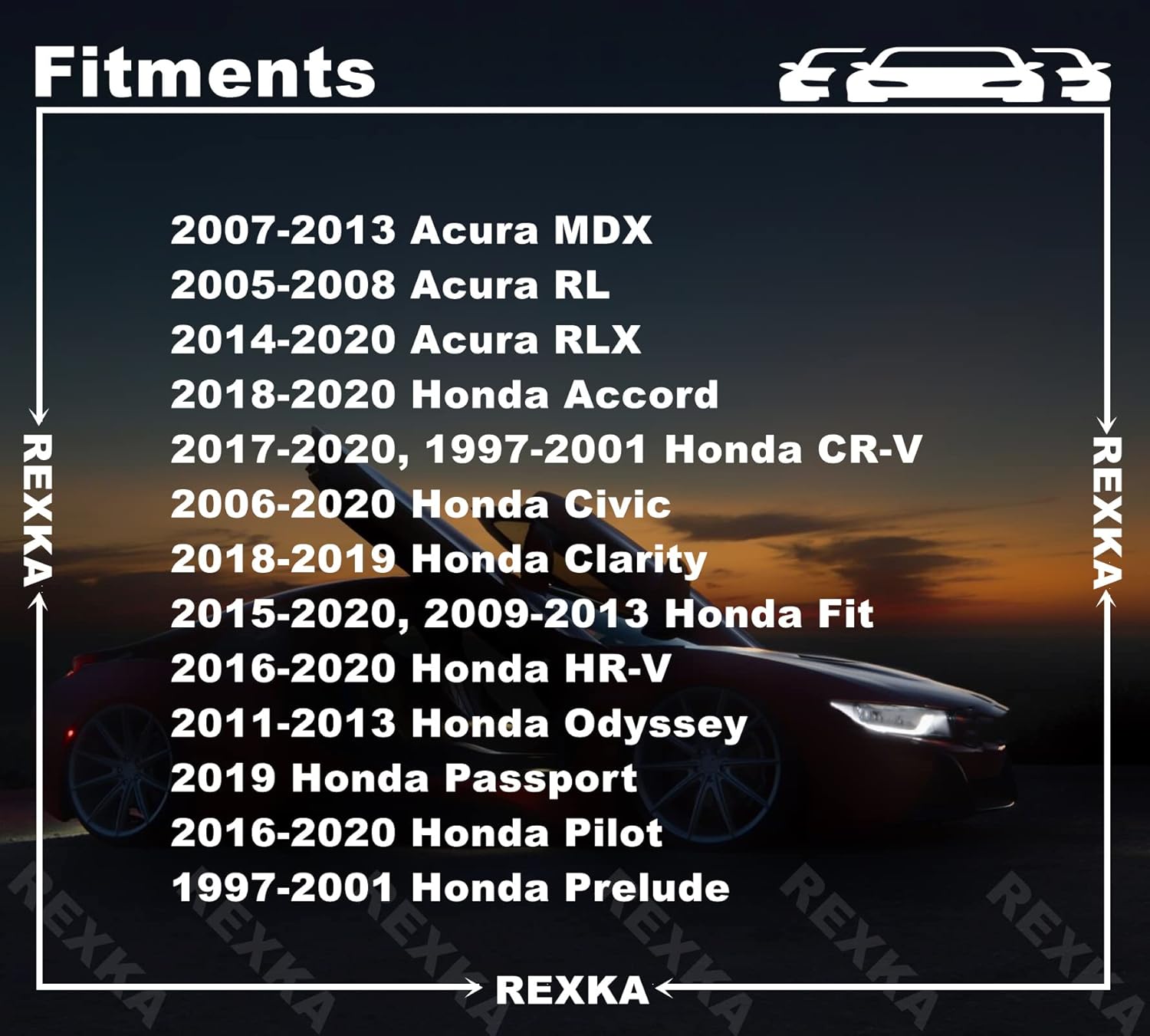 Rexka 5 set exhaust flange nuts and bolts — view 4