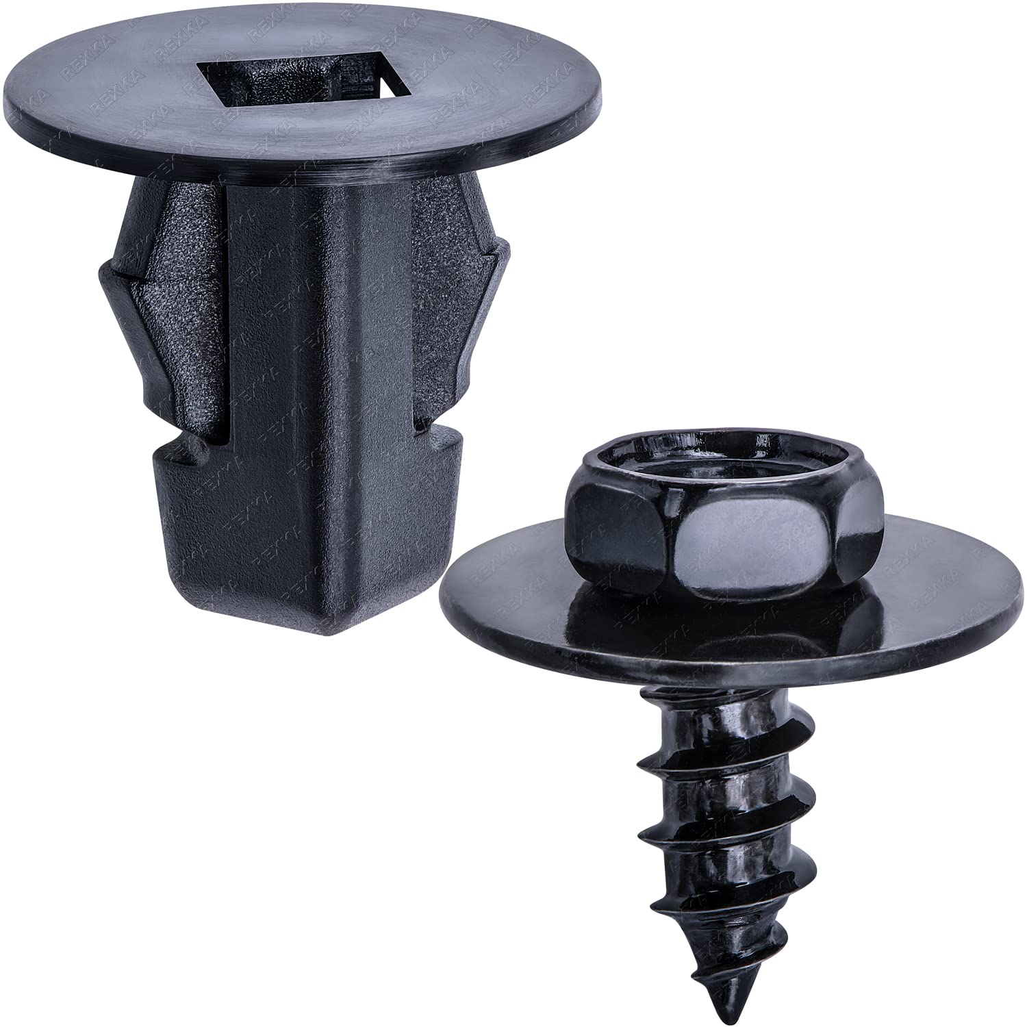 Rexka 10 set Toyota fender liner screw kit — view 2