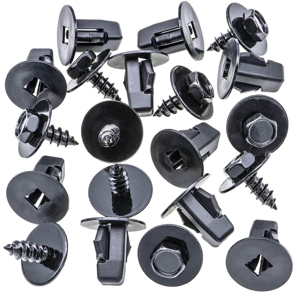 Rexka 10 set Toyota fender liner screw kit — view 3