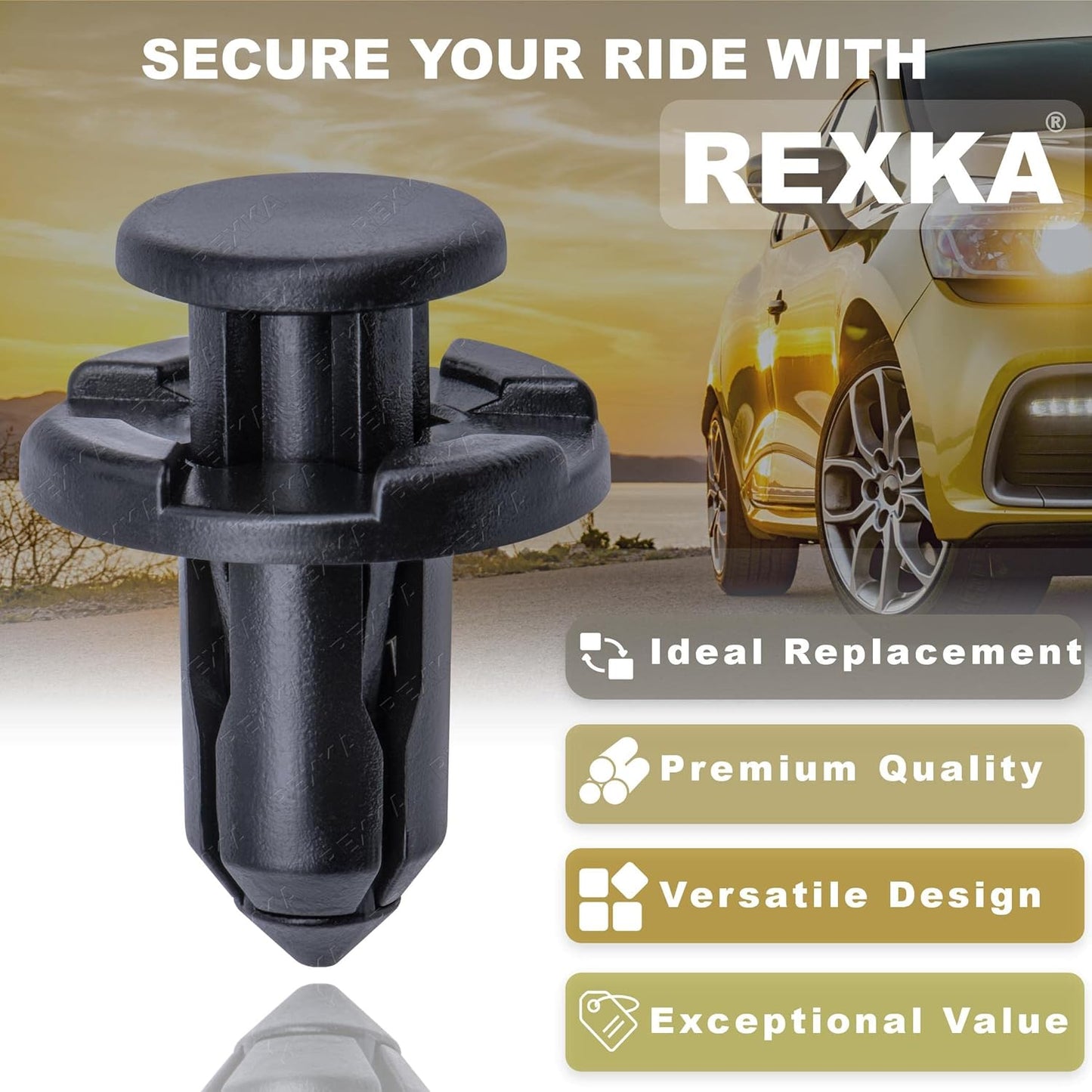 Rexka 40 piece Subaru grille clips — view 5