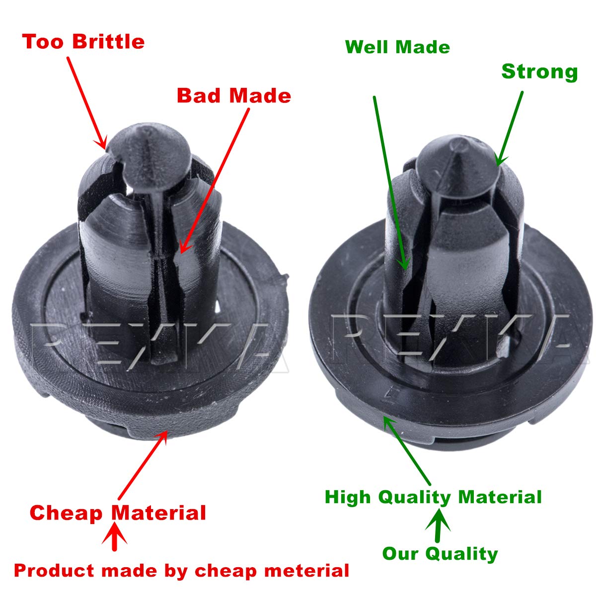 Rexka 40 piece Subaru grille clips — view 8