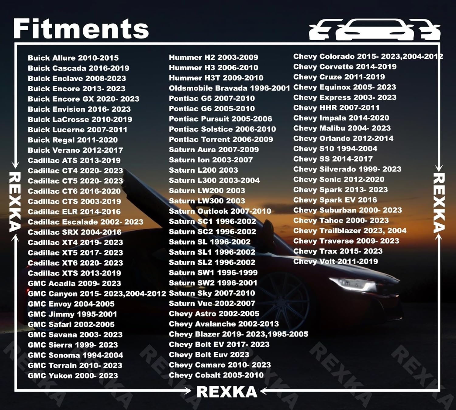 Rexka 10 set GM fender liner screw nuts — view 3