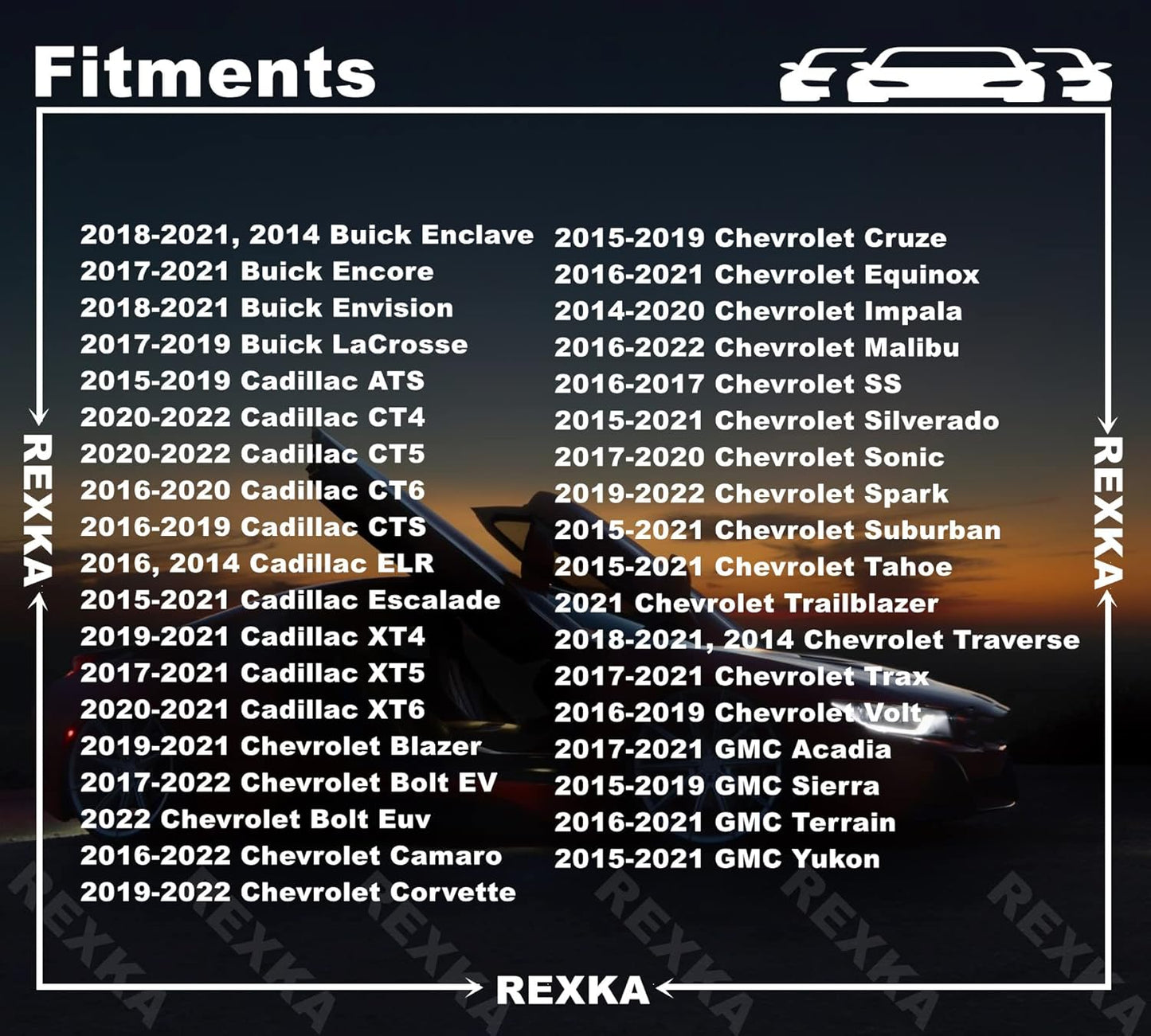 Rexka 50 piece GM grille retainer nuts — view 4