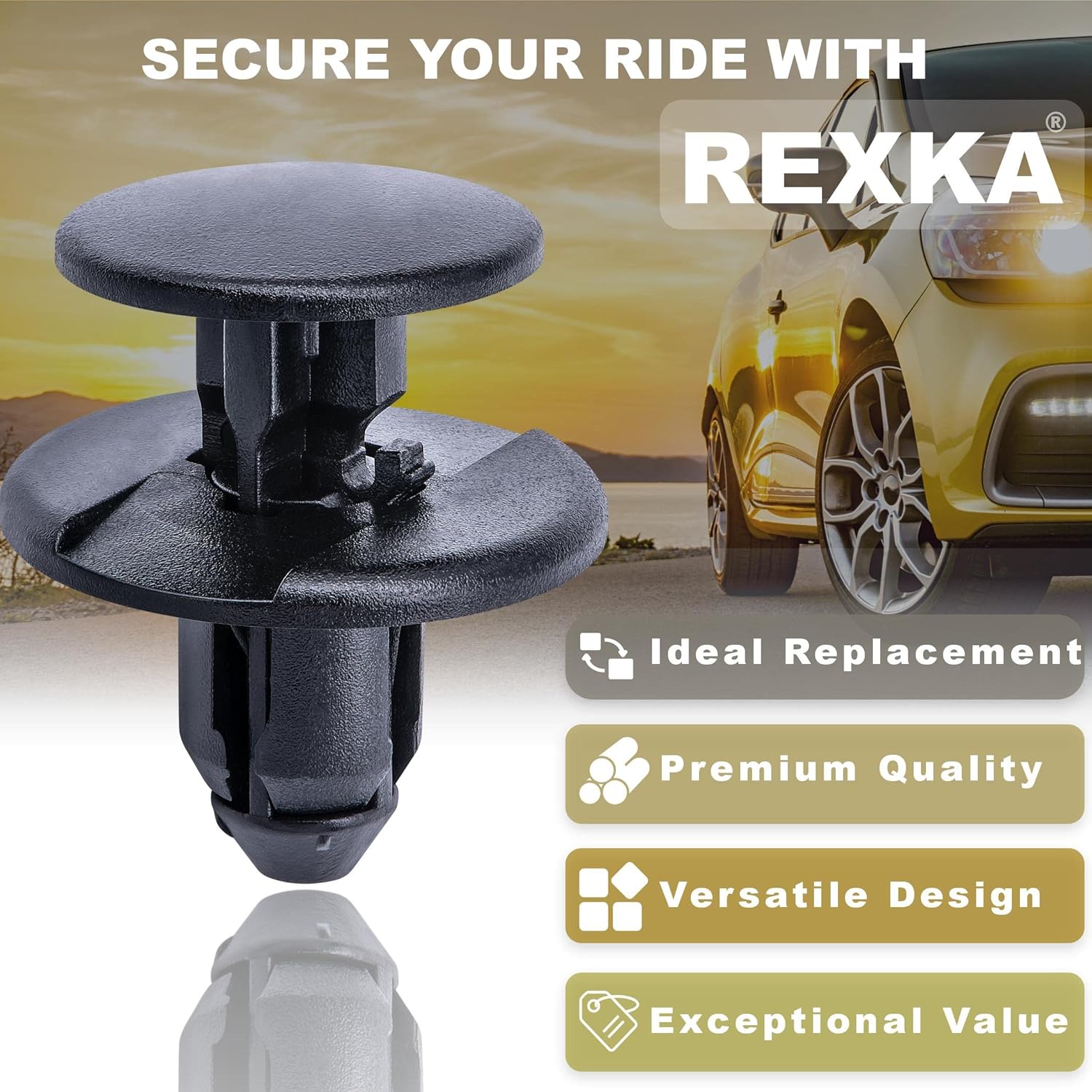 Rexka 30 piece GM fender liner clips — view 6