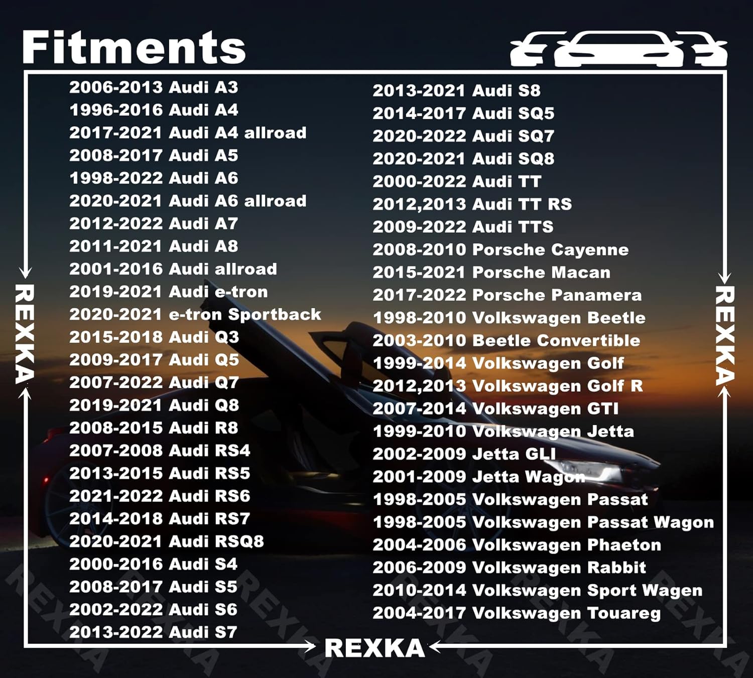 Rexka 20 set VW Audi fender screw kit — view 4