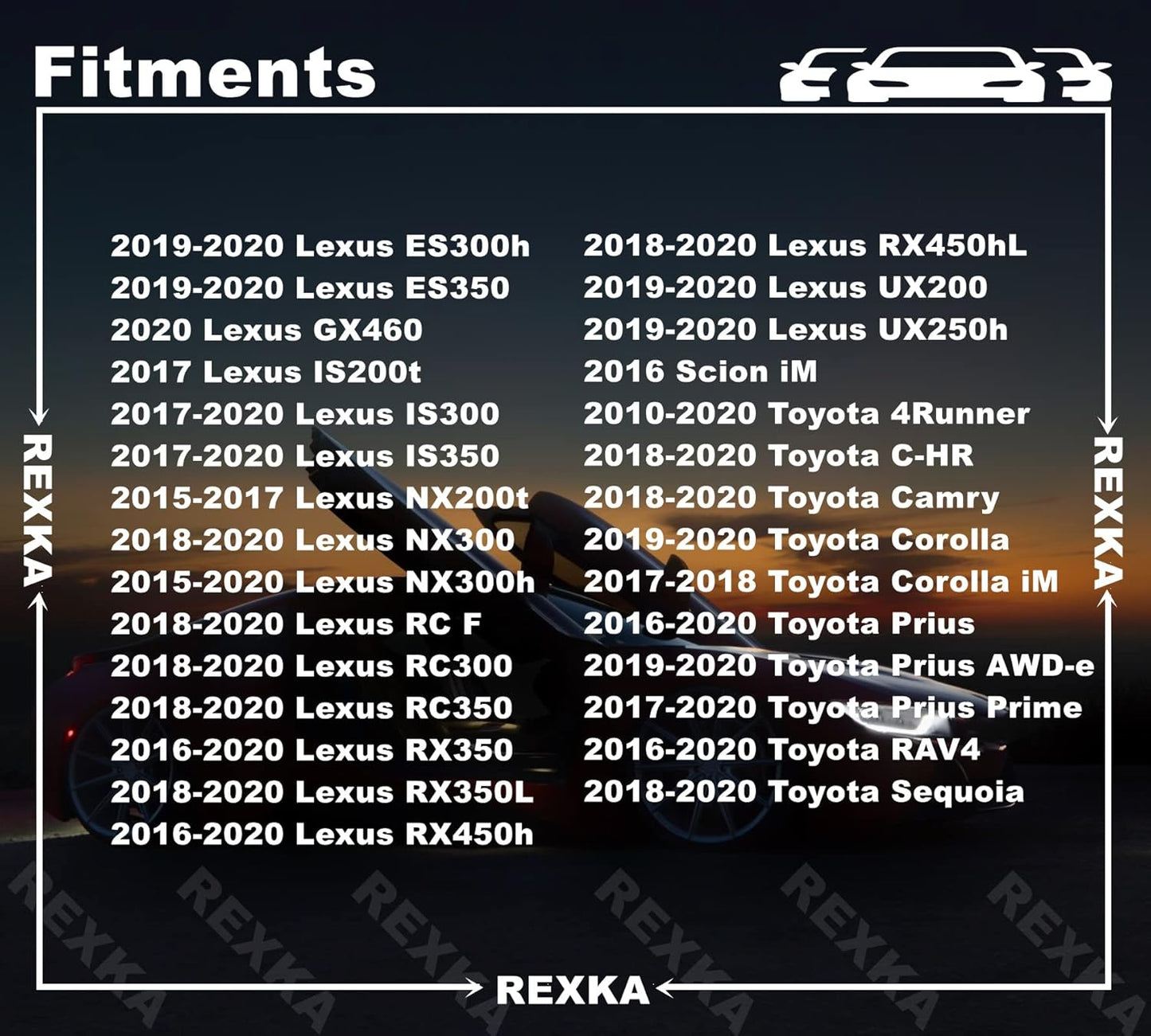 Rexka 30 piece Toyota splash shield clips — view 4