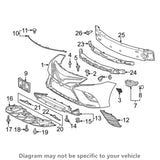 Rexka 30 piece Toyota splash shield clips — view 6