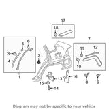 Rexka 30 piece Toyota splash shield clips — view 9