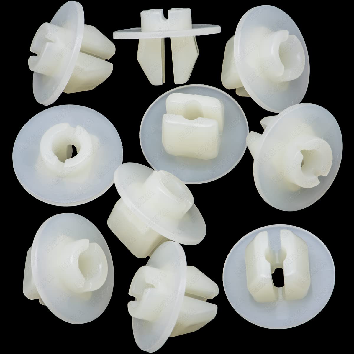 Rexka 10 piece Toyota grille grommet nuts — view 2