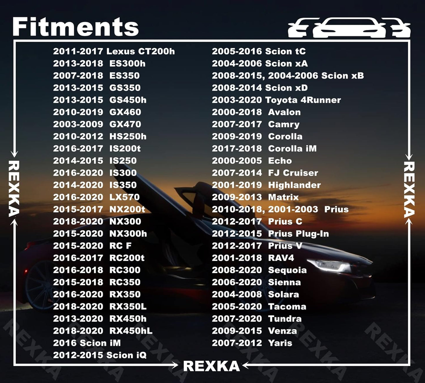 Rexka 10 piece Toyota grille grommet nuts — view 4