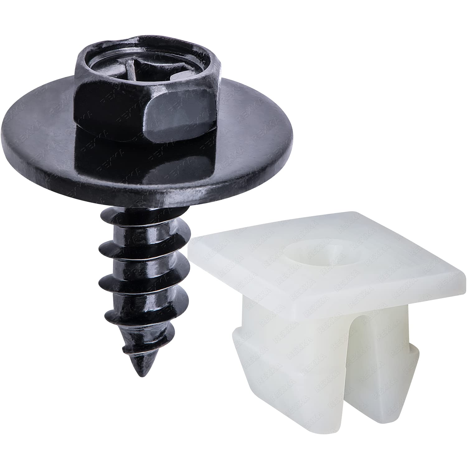 Rexka 10 set Toyota splash shield grommet kit — view 3