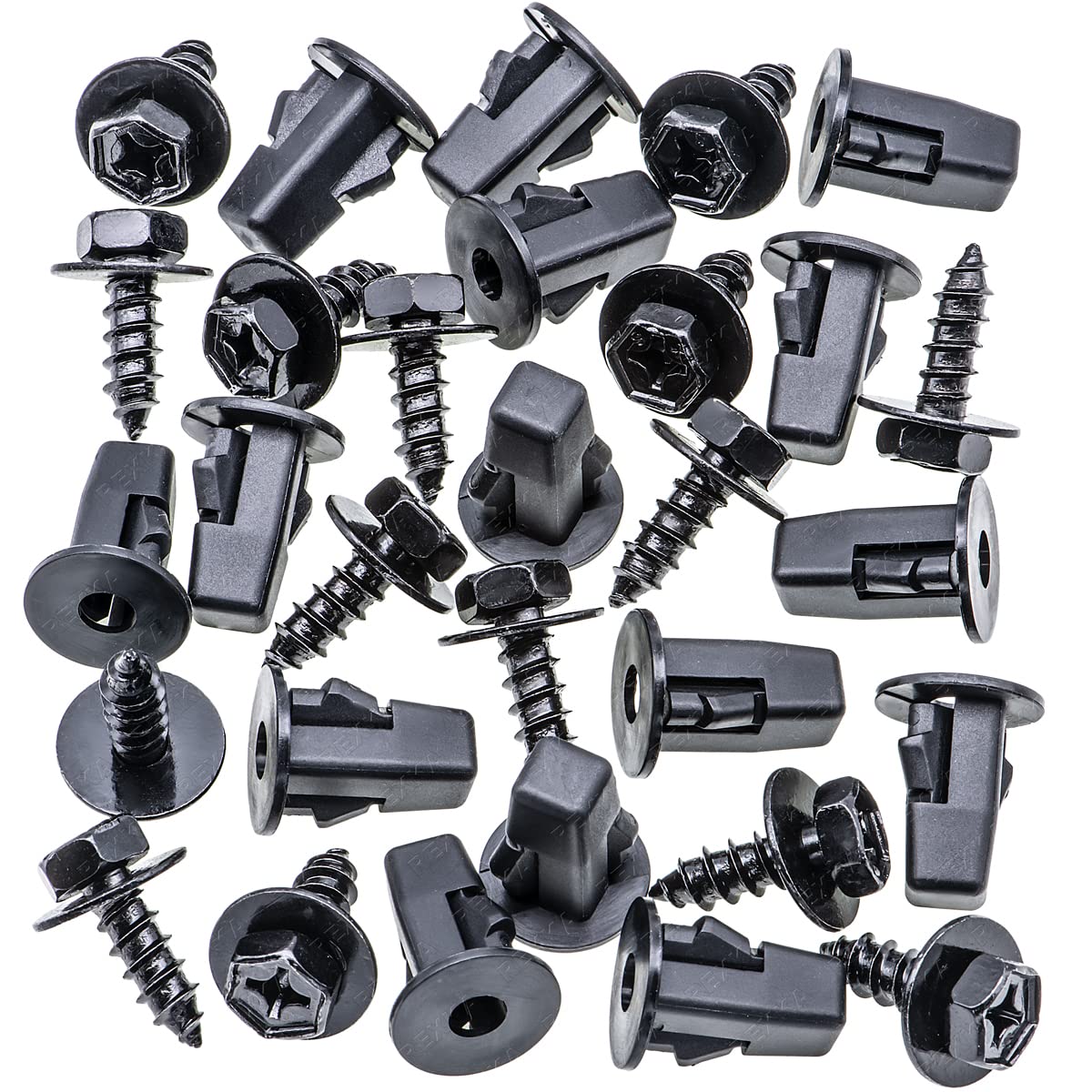 Rexka 15 set Toyota fender liner grommet kit — view 3