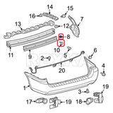 Rexka 15 set Toyota fender liner grommet kit — view 7