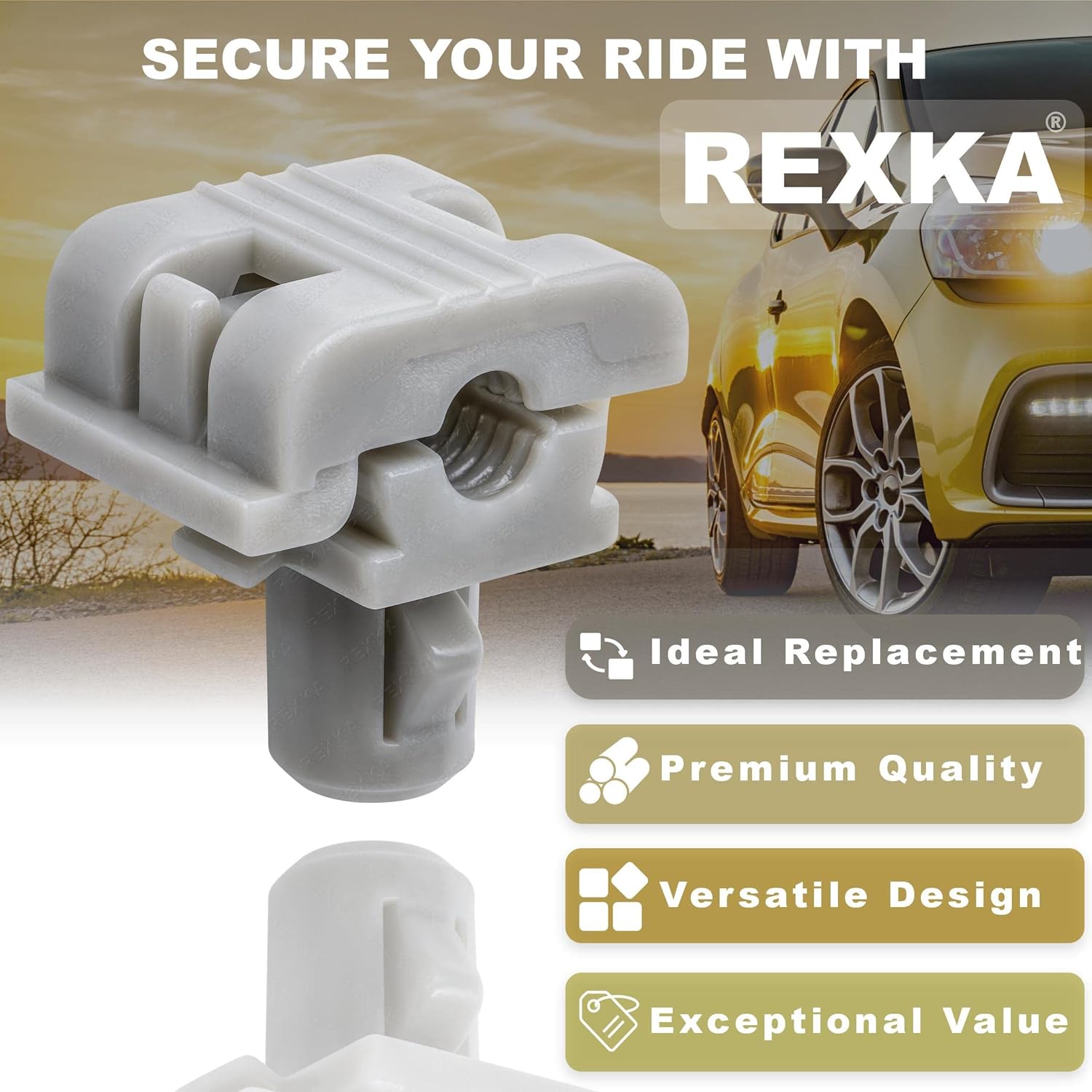 Rexka 20 piece GM Ford door lock rod clips — view 6