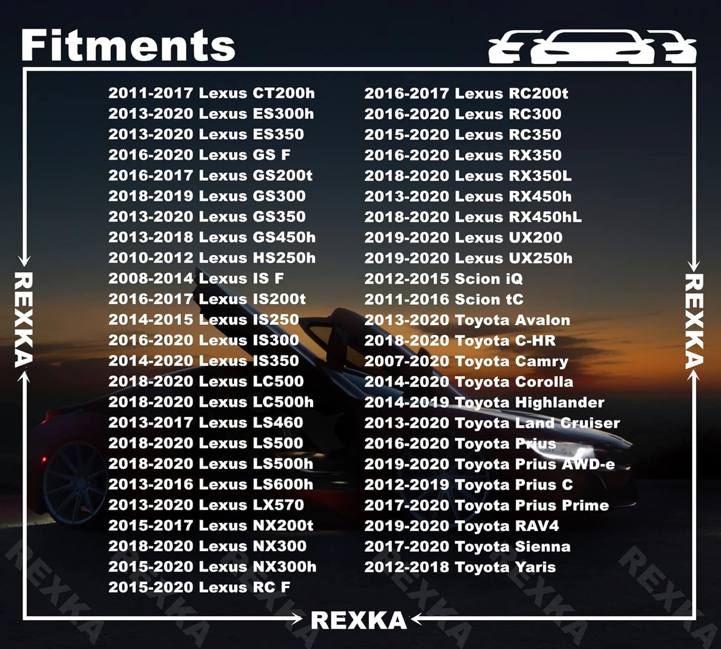 Rexka 30 piece Toyota splash shield clips — view 4