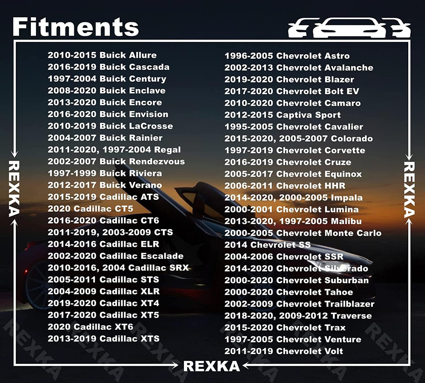 Rexka 25 piece GM fender liner bolts — view 4