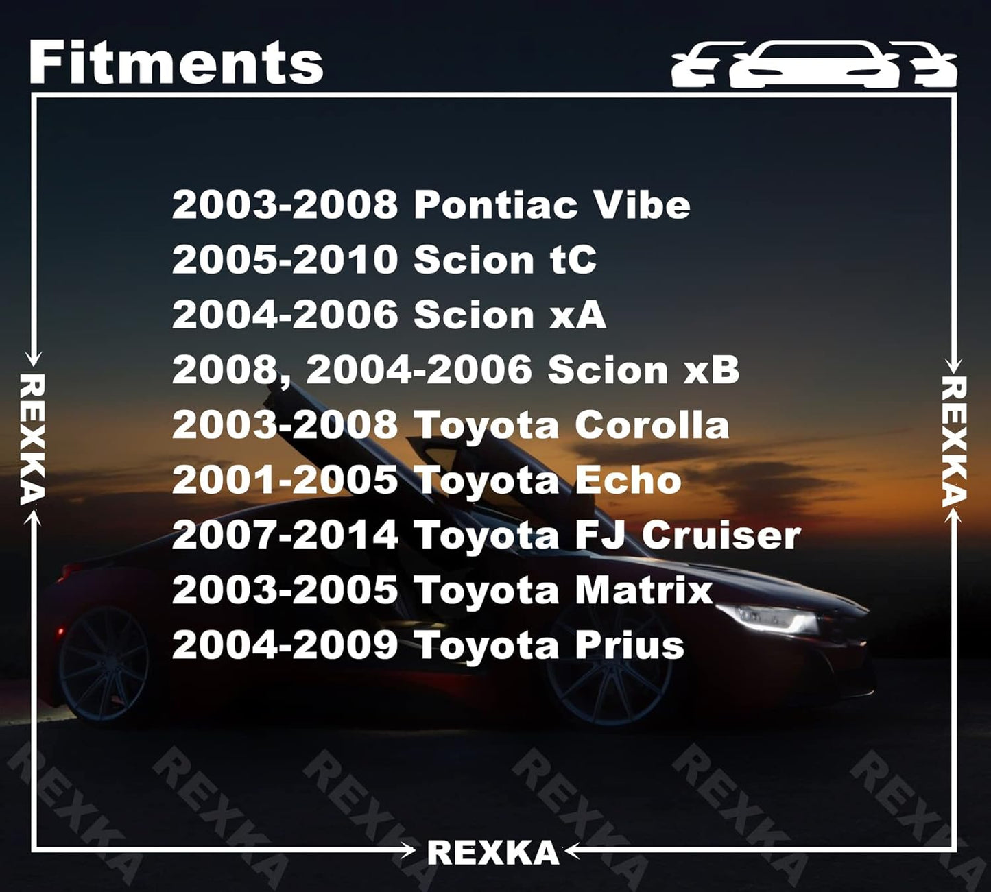 Rexka 30 piece Toyota rocker panel clips — view 4