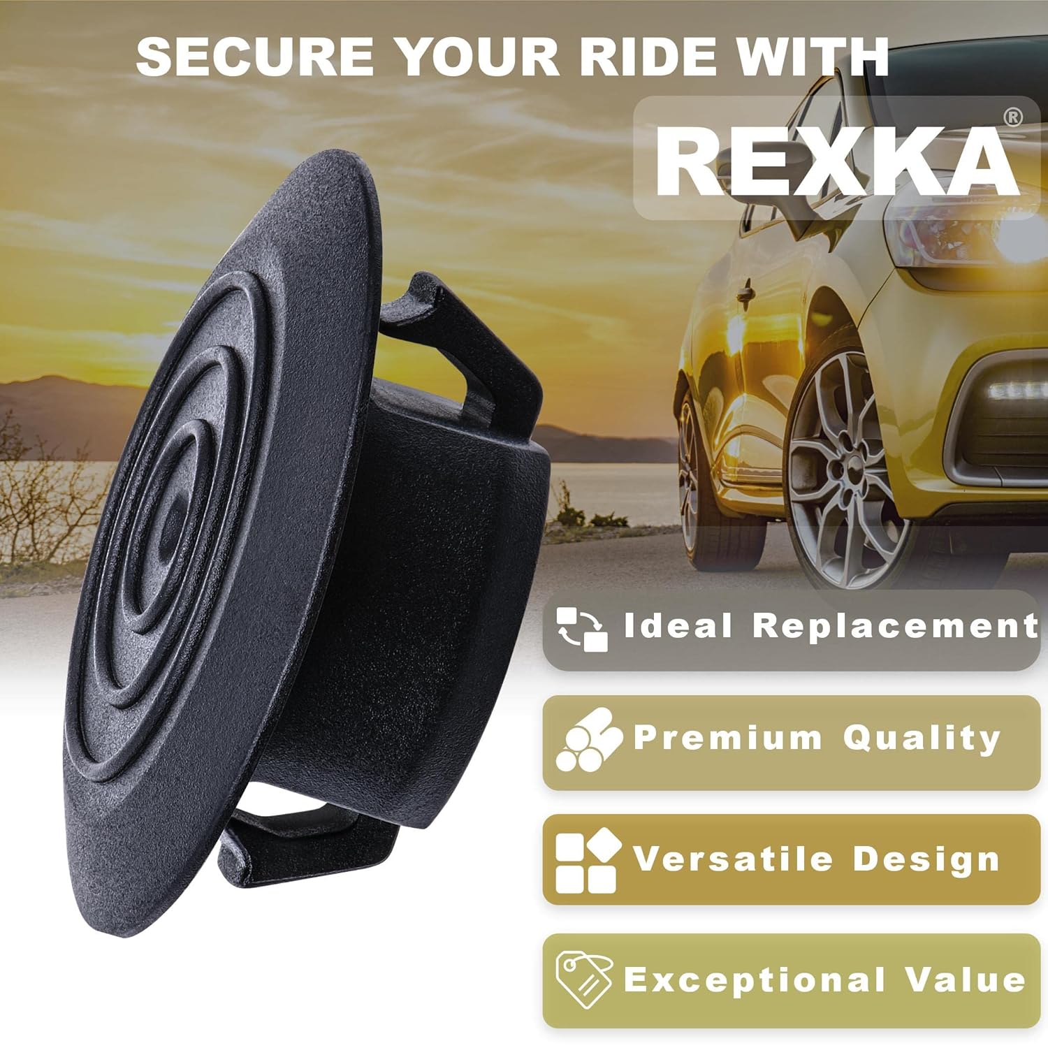 Rexka 30 piece Toyota rocker panel clips — view 5