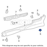 Rexka 30 piece Toyota rocker panel clips — view 6