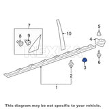 Rexka 30 piece Toyota rocker panel clips — view 8