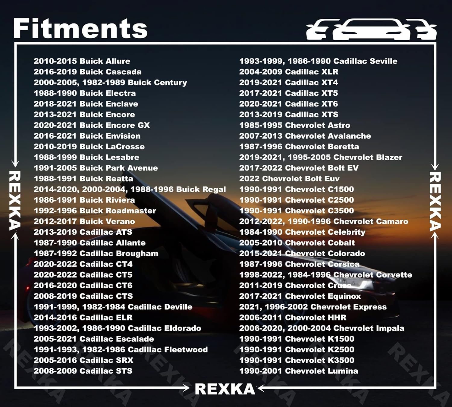 Rexka 10 piece GM Chevy multi-purpose bolts — view 4